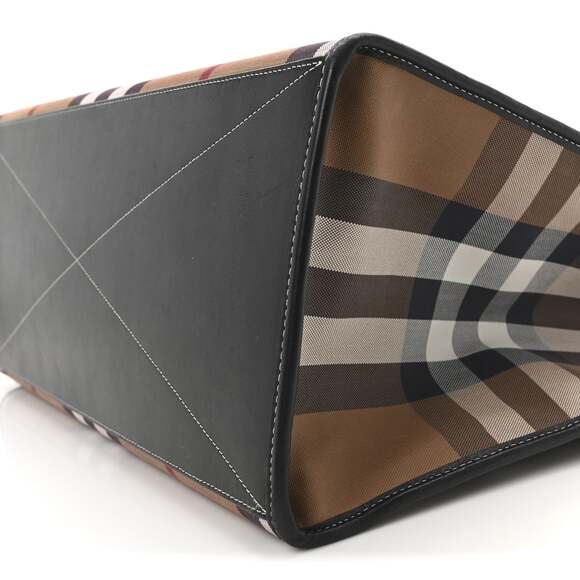 House Check Denny Tote Brown #201695B12B - Picture 9 of 9